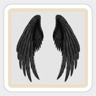 black wings Sticker